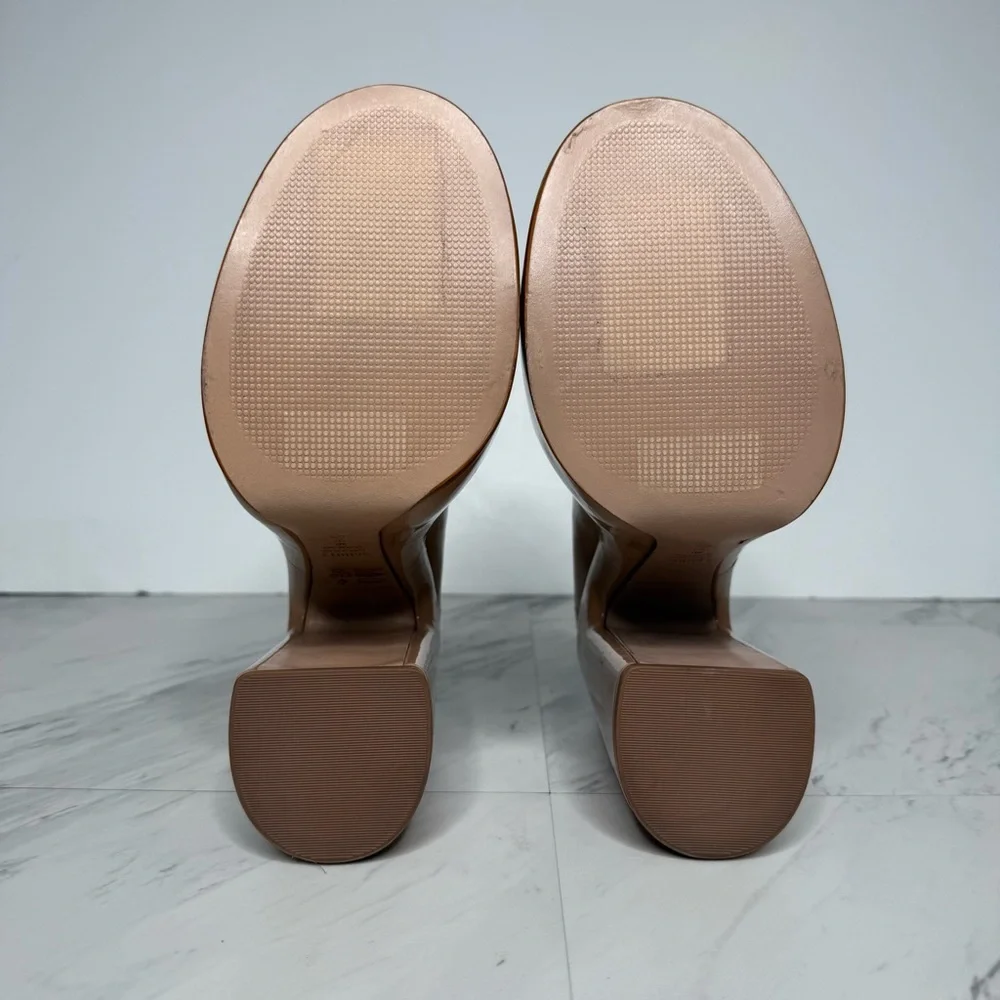 Schutz Zayne Tan Patent Platform Mary Jane 8B